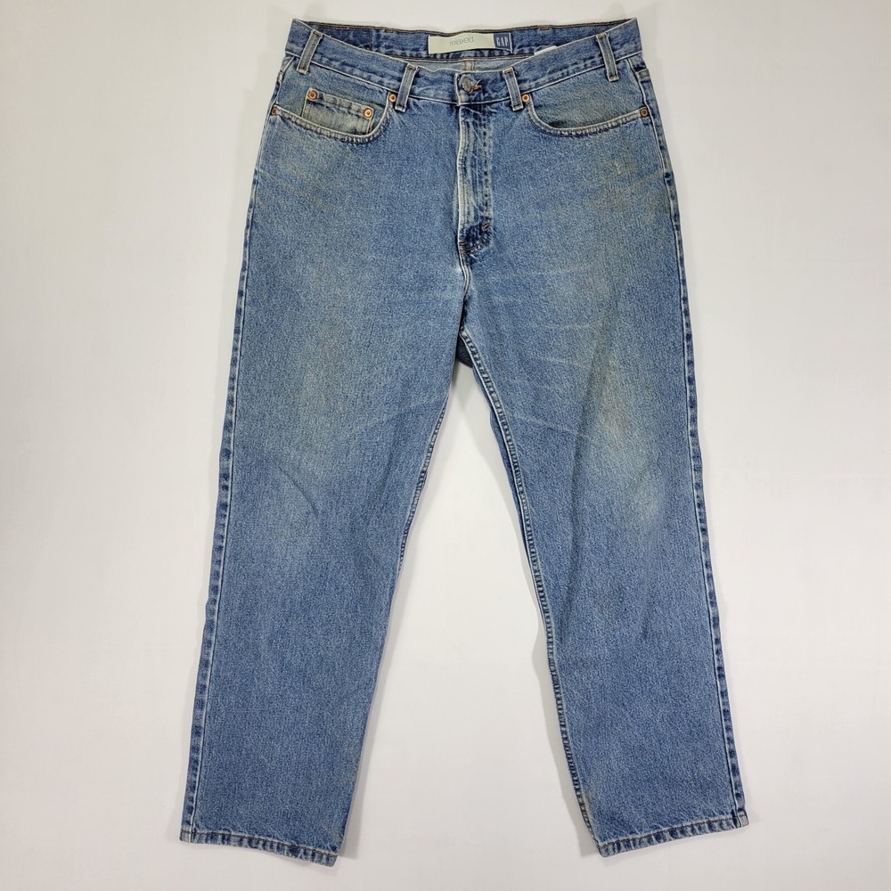 Gap Men's‎ Denim Blue Jeans Relaxed Fit Cotton Size 35x30
